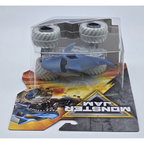 Spin Master Monster Jam Megalodon 2025 Series 1 Blue White Wheels Truck New - Picture 4 of 8